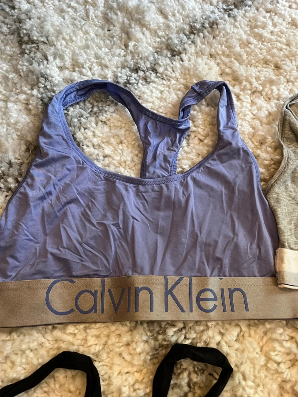 Calvin Klein Racerback Bralette Set in Black, Lavender, Pink, Gray